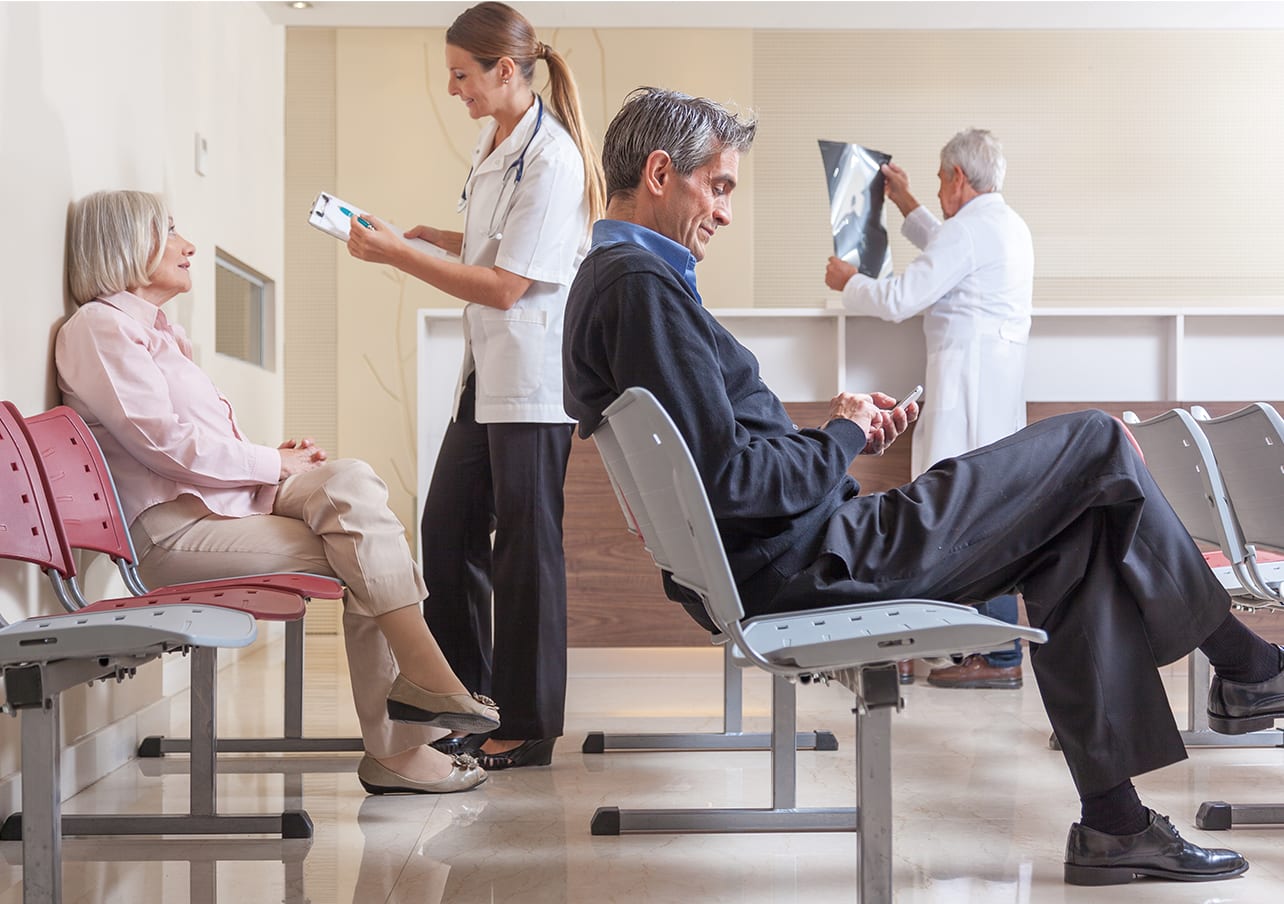 People at a doctor's office